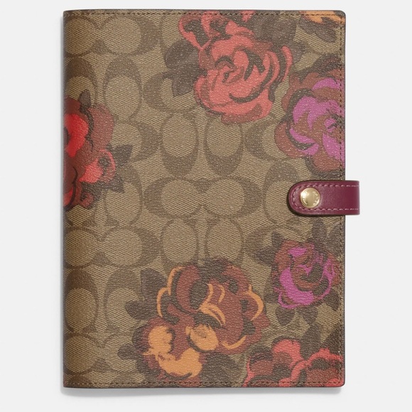 NWT💃Coach Notebook In Signature Canvas With Jumbo Floral Print - Picture 5 of 7
